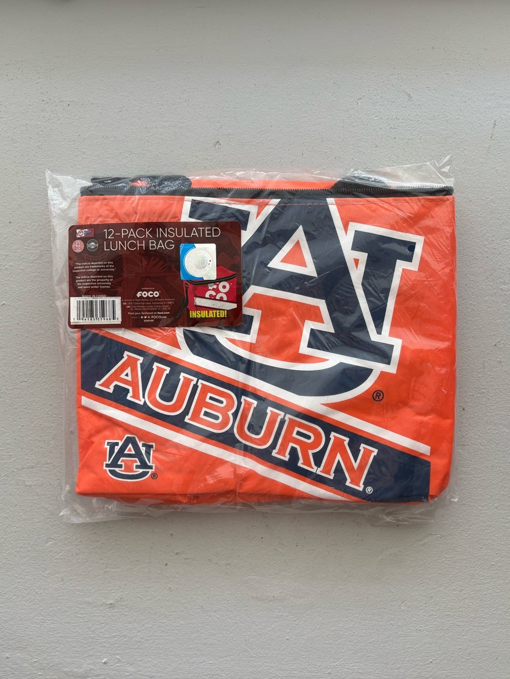 Auburn University Tigers 12-Pack Insulated Lunch Bag
